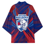 Western Bulldogs Australian Football Kimono Aggressive Bulldog Mascot - Bold Team Colors
