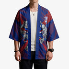 Western Bulldogs Australian Football Kimono Aggressive Bulldog Mascot - Bold Team Colors