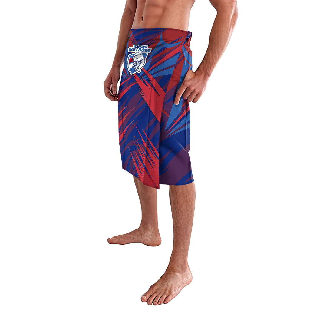 Western Bulldogs Australian Football Lavalava Aggressive Bulldog Mascot - Bold Team Colors