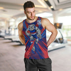 Western Bulldogs Australian Football Men Tank Top Aggressive Bulldog Mascot - Bold Team Colors
