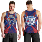 Western Bulldogs Australian Football Men Tank Top Aggressive Bulldog Mascot - Bold Team Colors