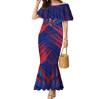 Western Bulldogs Australian Football Mermaid Dress Aggressive Bulldog Mascot - Bold Team Colors