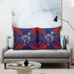 Western Bulldogs Australian Football Pillow Cover Aggressive Bulldog Mascot - Bold Team Colors