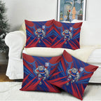 Western Bulldogs Australian Football Pillow Cover Aggressive Bulldog Mascot - Bold Team Colors