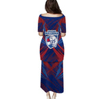 Western Bulldogs Australian Football Puletasi Aggressive Bulldog Mascot - Bold Team Colors