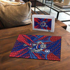 Western Bulldogs Australian Football Puzzle Aggressive Bulldog Mascot - Bold Team Colors