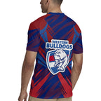 Western Bulldogs Australian Football Rugby Jersey Aggressive Bulldog Mascot - Bold Team Colors