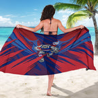 Western Bulldogs Australian Football Sarong Aggressive Bulldog Mascot - Bold Team Colors