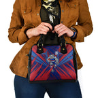 Western Bulldogs Australian Football Shoulder Handbag Aggressive Bulldog Mascot - Bold Team Colors