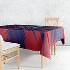 Western Bulldogs Australian Football Tablecloth Aggressive Bulldog Mascot - Bold Team Colors
