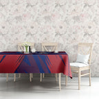 Western Bulldogs Australian Football Tablecloth Aggressive Bulldog Mascot - Bold Team Colors