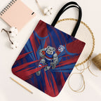 Western Bulldogs Australian Football Tote Bag Aggressive Bulldog Mascot - Bold Team Colors