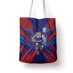 Western Bulldogs Australian Football Tote Bag Aggressive Bulldog Mascot - Bold Team Colors