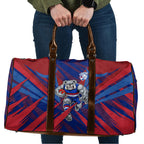 Western Bulldogs Australian Football Travel Bag Aggressive Bulldog Mascot - Bold Team Colors