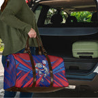 Western Bulldogs Australian Football Travel Bag Aggressive Bulldog Mascot - Bold Team Colors