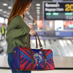 Western Bulldogs Australian Football Travel Bag Aggressive Bulldog Mascot - Bold Team Colors