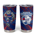 Western Bulldogs Australian Football Tumbler Cup Aggressive Bulldog Mascot - Bold Team Colors