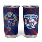 Western Bulldogs Australian Football Tumbler Cup Aggressive Bulldog Mascot - Bold Team Colors