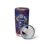 Western Bulldogs Australian Football Tumbler Cup Aggressive Bulldog Mascot - Bold Team Colors