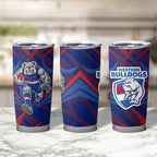 Western Bulldogs Australian Football Tumbler Cup Aggressive Bulldog Mascot - Bold Team Colors