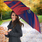 Western Bulldogs Australian Football Umbrella Aggressive Bulldog Mascot - Bold Team Colors