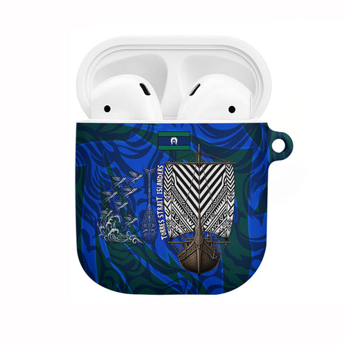 Torres Strait Islanders Forever Voyagers AirPods Case Indigenous Australian Tribal Canoe Art