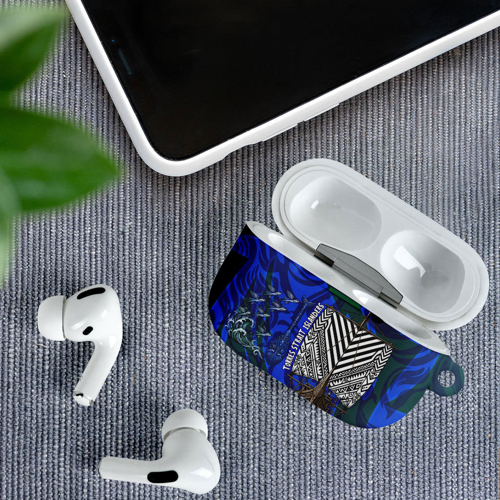 Torres Strait Islanders Forever Voyagers AirPods Case Indigenous Australian Tribal Canoe Art