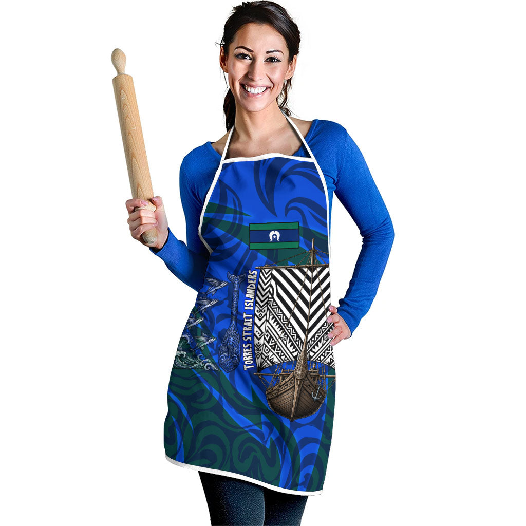 Torres Strait Islanders Forever Voyagers Apron Indigenous Australian Tribal Canoe Art