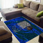 Torres Strait Islanders Forever Voyagers Area Rug Indigenous Australian Tribal Canoe Art