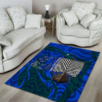 Torres Strait Islanders Forever Voyagers Area Rug Indigenous Australian Tribal Canoe Art