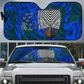 Torres Strait Islanders Forever Voyagers Auto Sun Shade Indigenous Australian Tribal Canoe Art