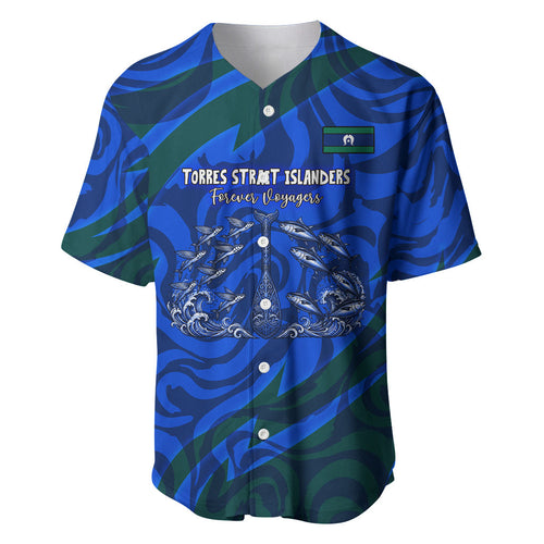 Torres Strait Islanders Forever Voyagers Baseball Jersey Indigenous Australian Tribal Canoe Art