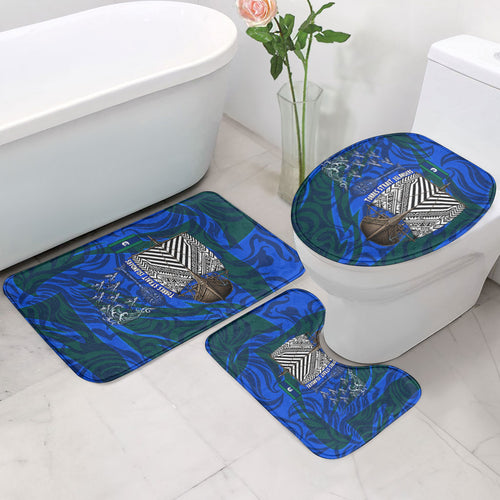 Torres Strait Islanders Forever Voyagers Bathroom Set Indigenous Australian Tribal Canoe Art