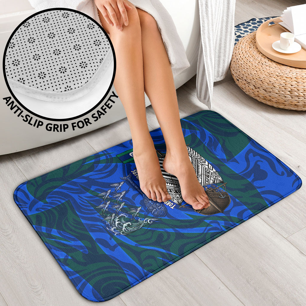 Torres Strait Islanders Forever Voyagers Bathroom Set Indigenous Australian Tribal Canoe Art
