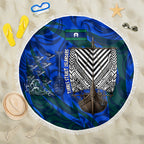 Torres Strait Islanders Forever Voyagers Beach Blanket Indigenous Australian Tribal Canoe Art