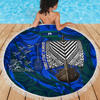 Torres Strait Islanders Forever Voyagers Beach Blanket Indigenous Australian Tribal Canoe Art