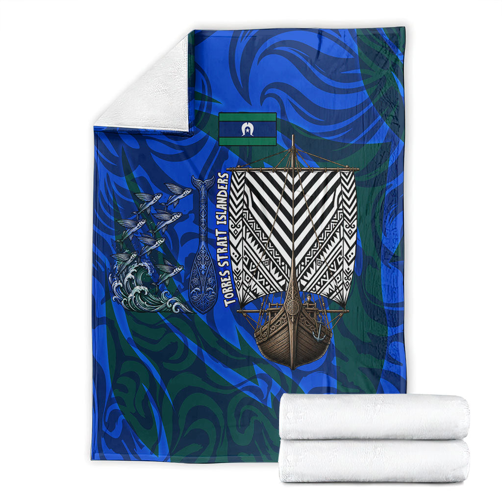 Torres Strait Islanders Forever Voyagers Blanket Indigenous Australian Tribal Canoe Art