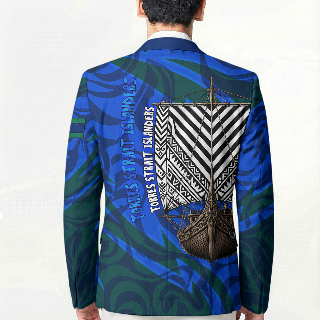 Torres Strait Islanders Forever Voyagers Blazer Indigenous Australian Tribal Canoe Art