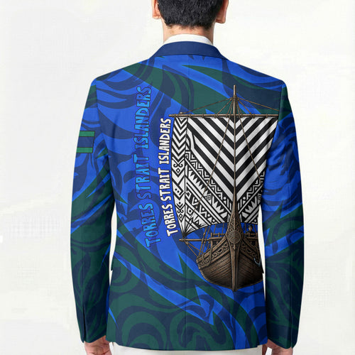 Torres Strait Islanders Forever Voyagers Blazer Indigenous Australian Tribal Canoe Art