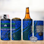 Torres Strait Islanders Forever Voyagers 4 in 1 Can Cooler Tumbler Indigenous Australian Tribal Canoe Art