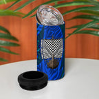 Torres Strait Islanders Forever Voyagers 4 in 1 Can Cooler Tumbler Indigenous Australian Tribal Canoe Art