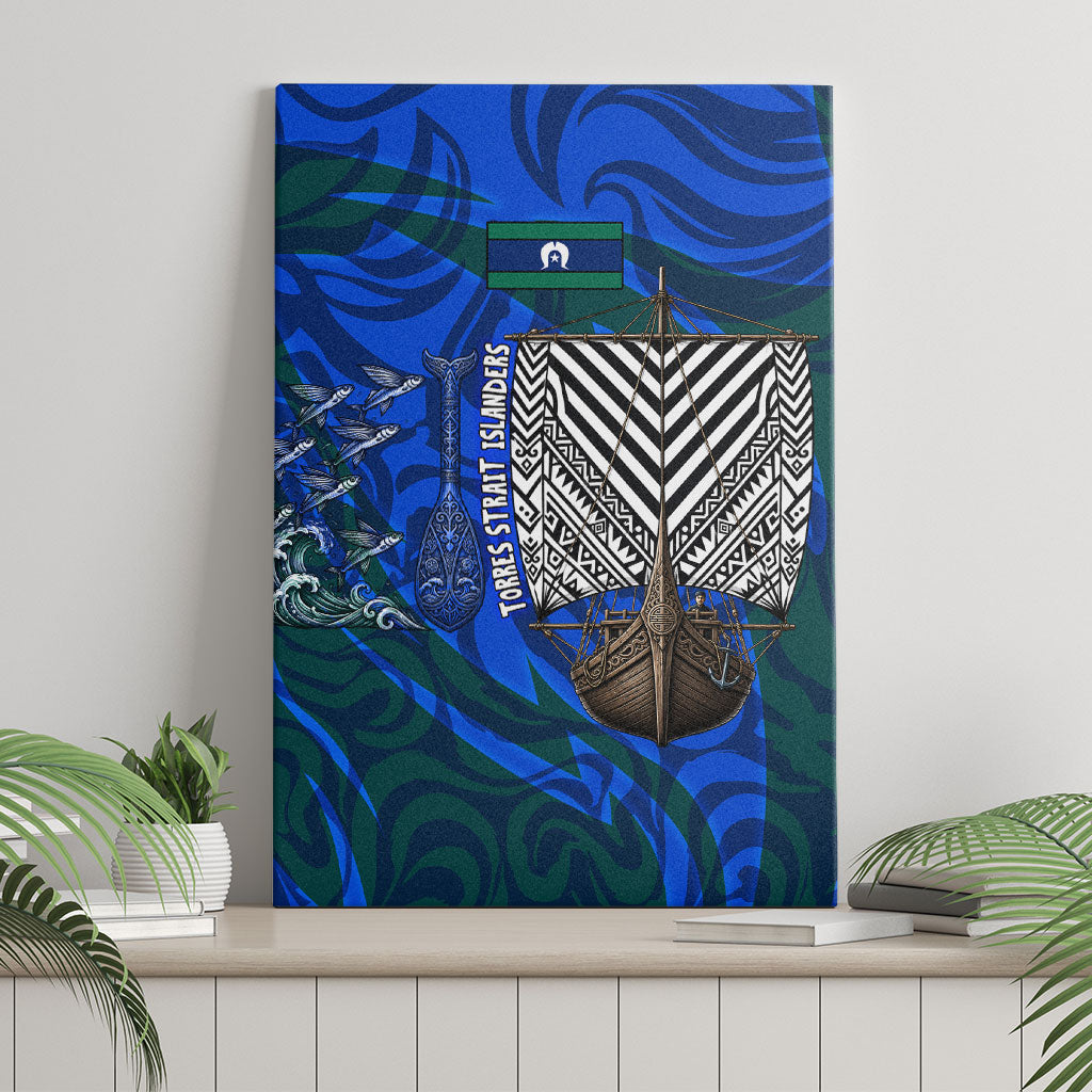 Torres Strait Islanders Forever Voyagers Canvas Wall Art Indigenous Australian Tribal Canoe Art