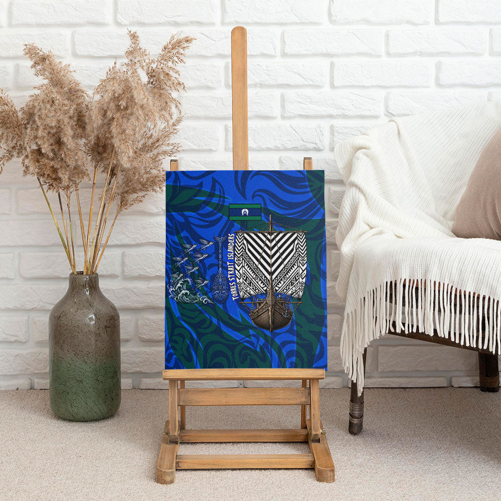 Torres Strait Islanders Forever Voyagers Canvas Wall Art Indigenous Australian Tribal Canoe Art