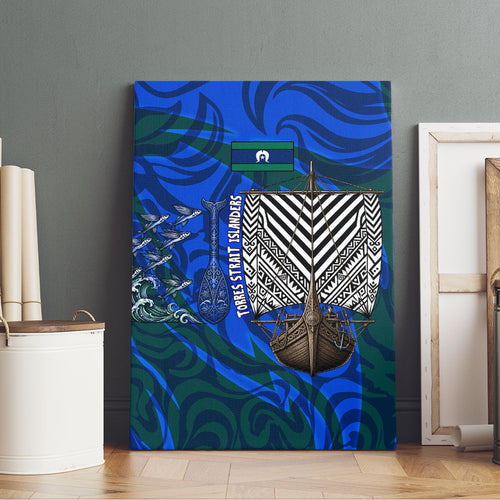 Torres Strait Islanders Forever Voyagers Canvas Wall Art Indigenous Australian Tribal Canoe Art