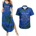 Torres Strait Islanders Forever Voyagers Couples Matching Summer Maxi Dress and Hawaiian Shirt Indigenous Australian Tribal Canoe Art