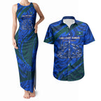 Torres Strait Islanders Forever Voyagers Couples Matching Tank Maxi Dress and Hawaiian Shirt Indigenous Australian Tribal Canoe Art