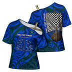 Torres Strait Islanders Forever Voyagers Cross Shoulder Shirt Indigenous Australian Tribal Canoe Art