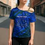 Torres Strait Islanders Forever Voyagers Cross Shoulder Shirt Indigenous Australian Tribal Canoe Art