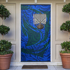 Torres Strait Islanders Forever Voyagers Door Cover Indigenous Australian Tribal Canoe Art
