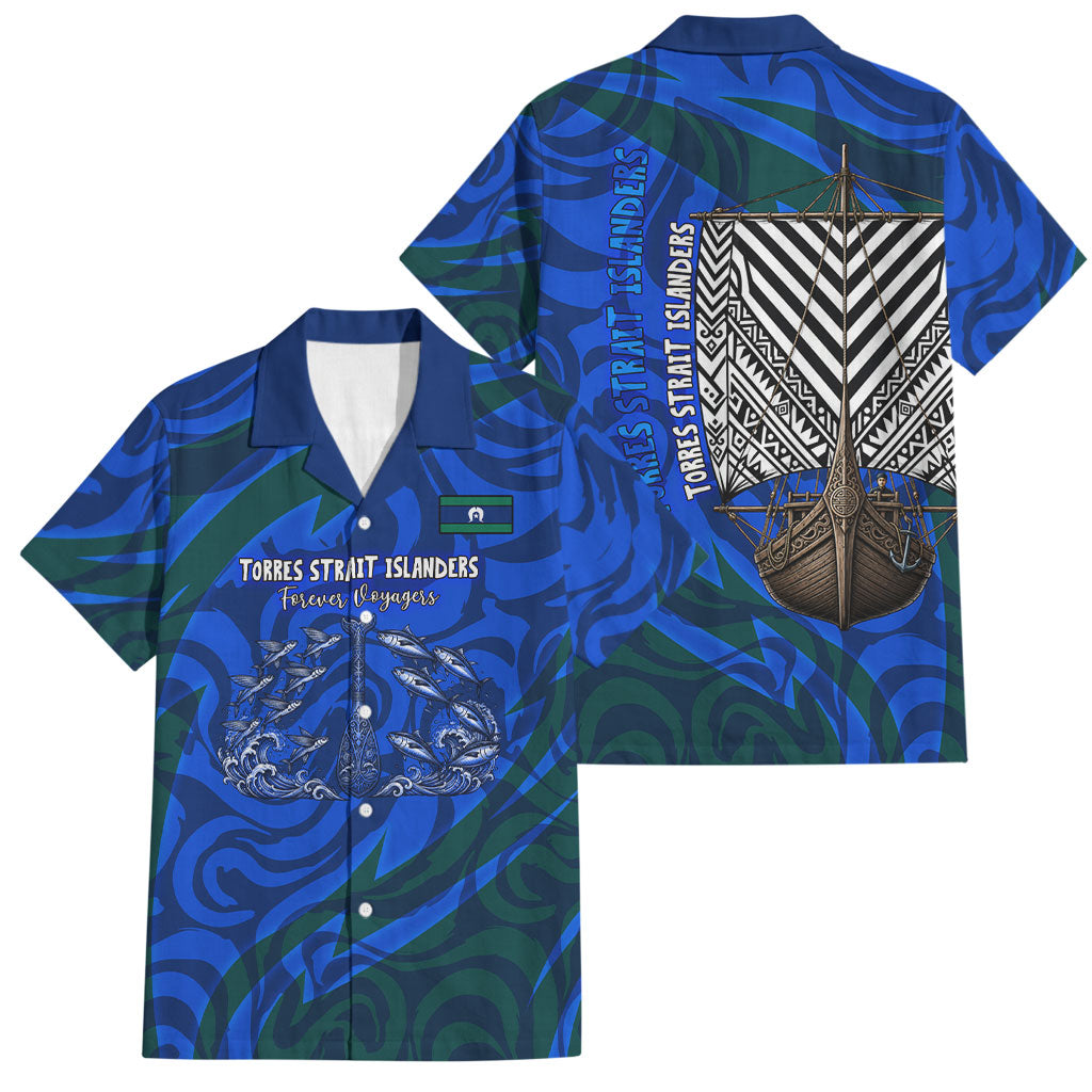Torres Strait Islanders Forever Voyagers Family Matching Puletasi and Hawaiian Shirt Indigenous Australian Tribal Canoe Art